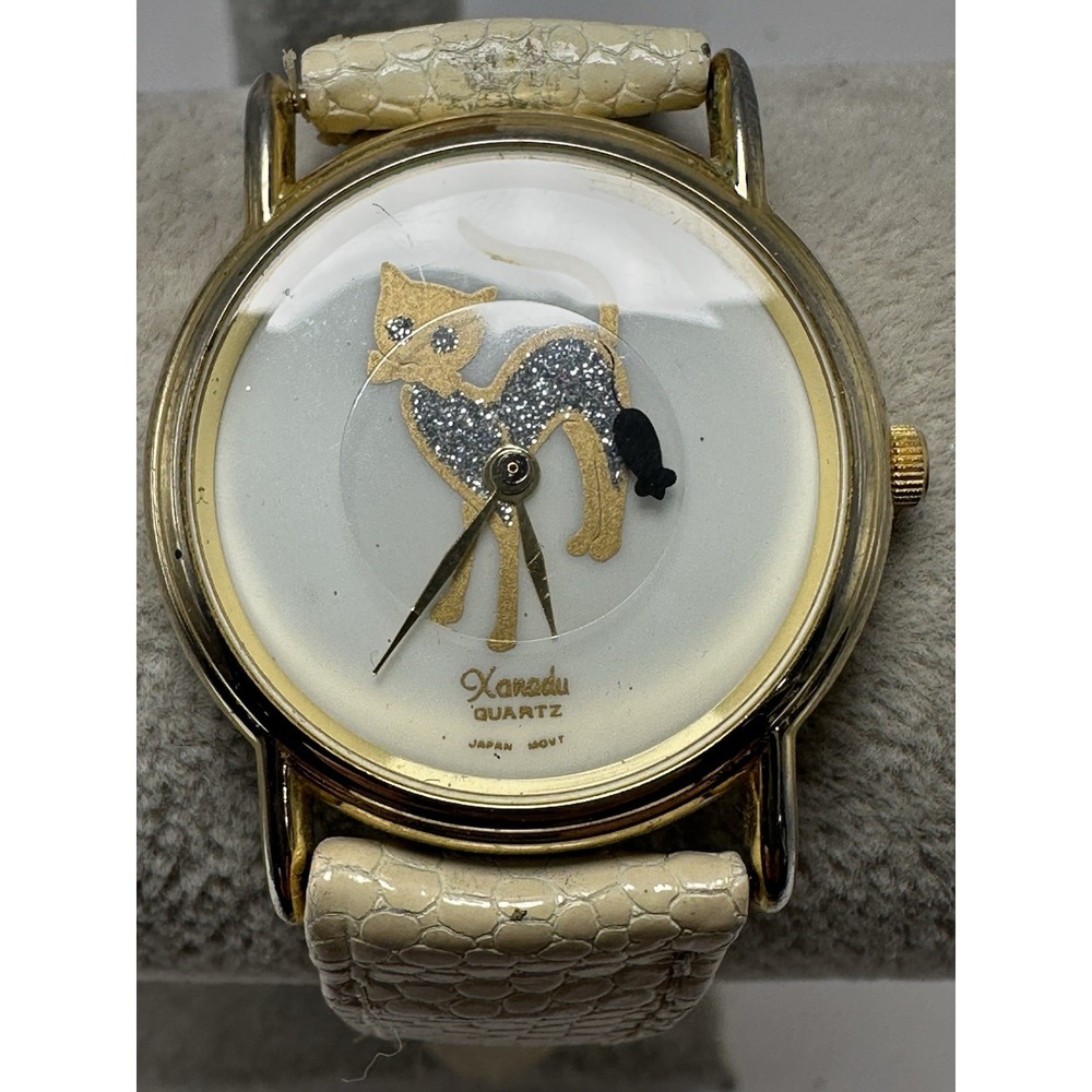 Xanadu Cat & Mouse Ladies Vintage Watch‎ New Battery 31MM 7" L21